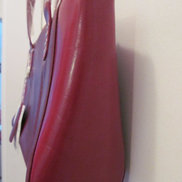 Marco New York Red Leather Bag - Picture 6 of 12